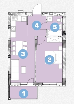 1-комнатная 47.13 м² в ЖК Ріел Сіті от 15 793 грн/м², Львов