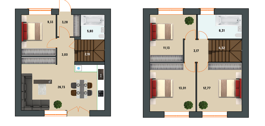 Таунхаус 100 м² в КП Garden House от застройщика, г. Буча