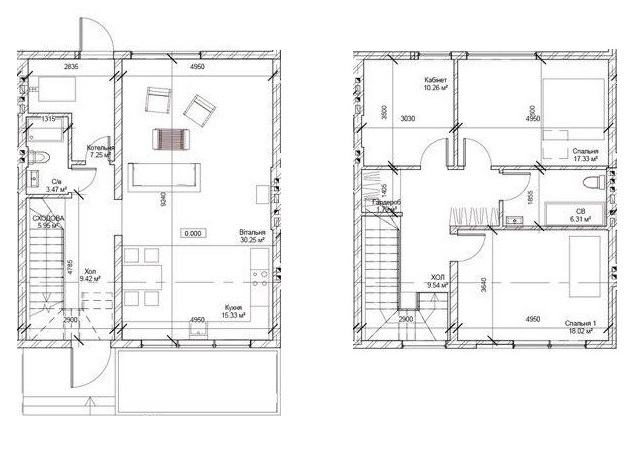 Таунхаус 134.9 м² в Таунхаус Трио от 19 941 грн/м², с. Оброшино