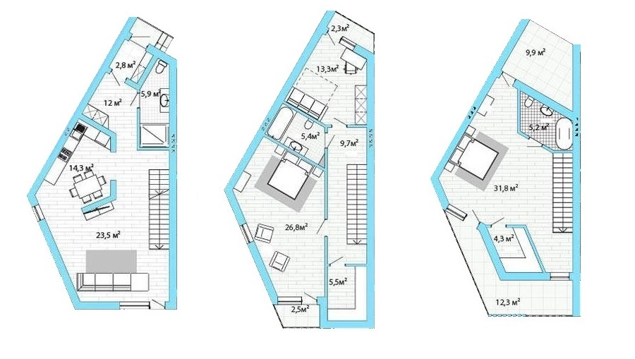 Коттедж 234 м² в Таунхаус California от 9 103 грн/м², с. Малечковичи