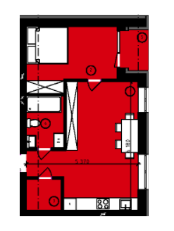 1-кімнатна 44.06 м² в ЖК Rothenburg House від 26 100 грн/м², с. Петропавлівська Борщагівка