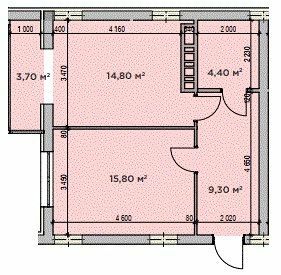 1-комнатная 48 м² в ЖК CENTRAL HOUSE от 33 550 грн/м², г. Ирпень