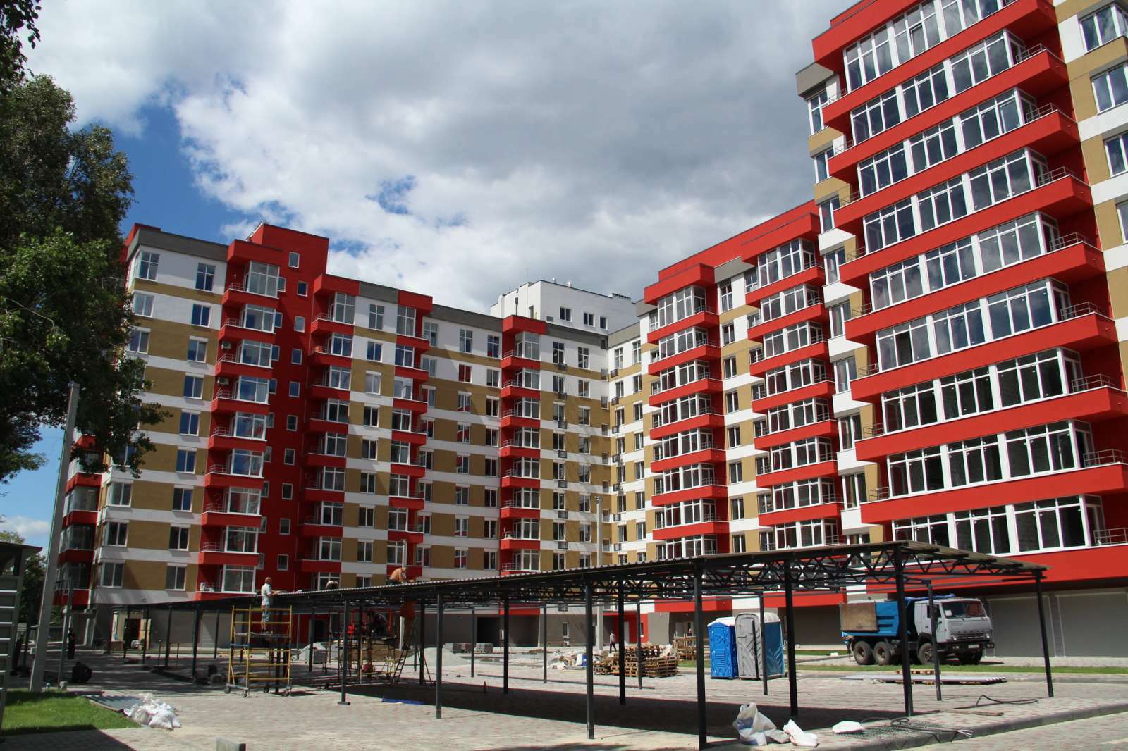 Ход строительства ЖК Алые Паруса, июль, 2020 год
