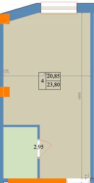 1-кімнатна 23.8 м² в ЖК Благовіст від 26 700 грн/м², Харків