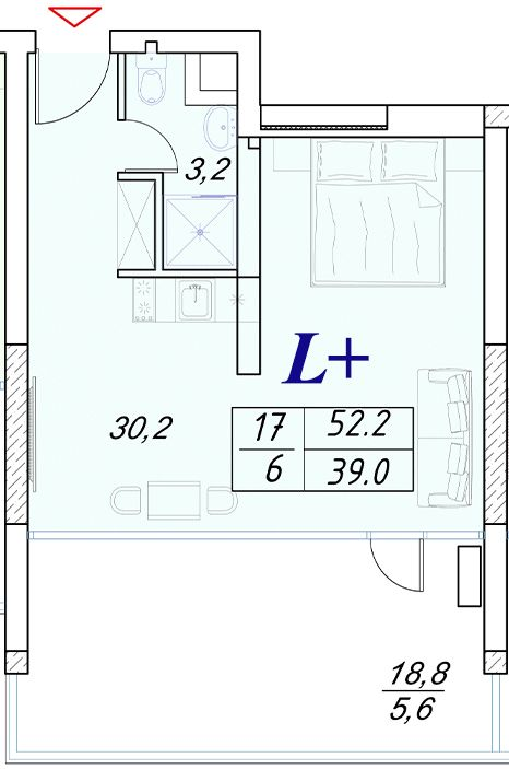 2-комнатная 52.2 м² в Апарт-комплекс Best Resort Apartments от 31 100 грн/м², г. Черноморск