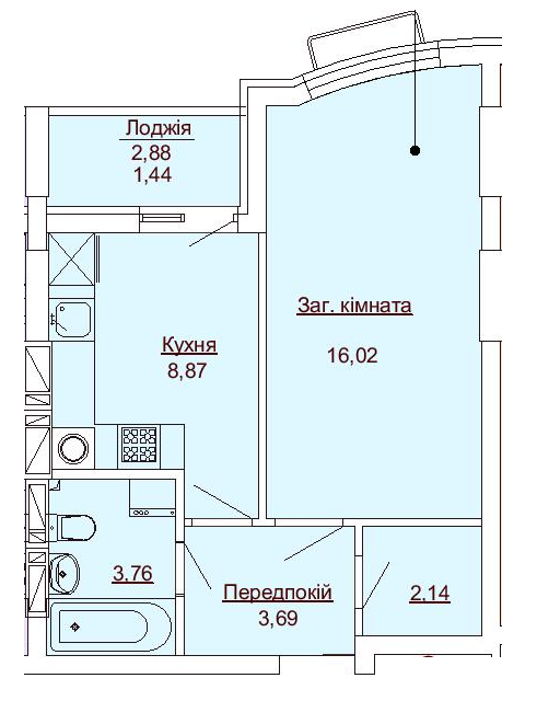 1-кімнатна 35.92 м² в ЖК Royal Park від 21 850 грн/м², м. Ірпінь
