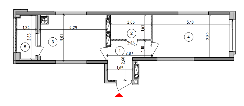 1-кімнатна 39.88 м² в ЖК Оптимісто від 25 000 грн/м², с. Гатне