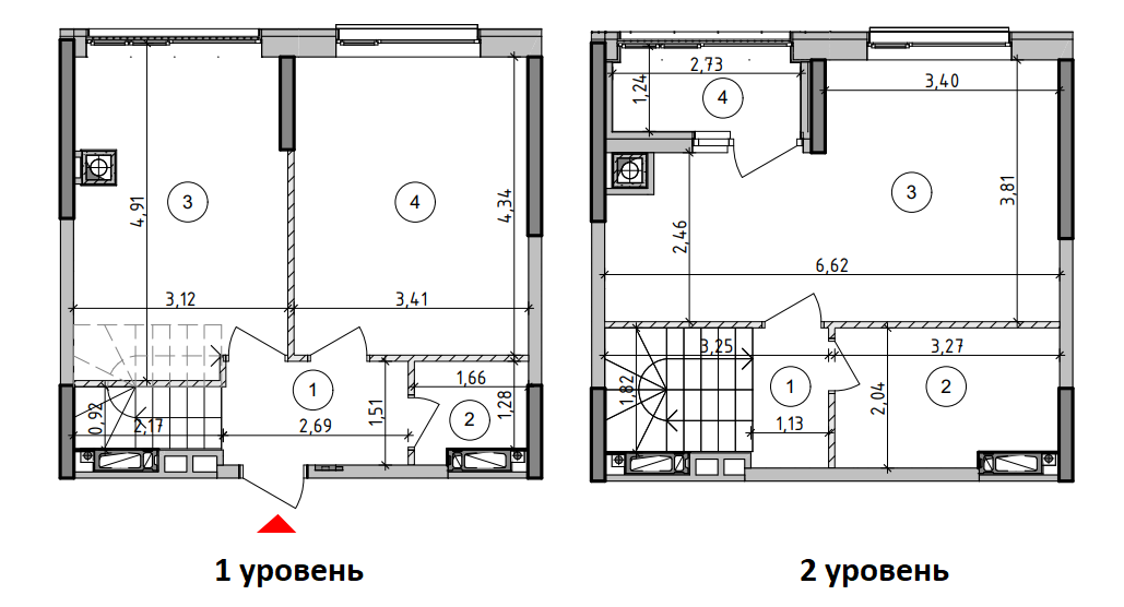 Двухуровневая 67.3 м² в ЖК Оптимісто от 18 000 грн/м², с. Гатное