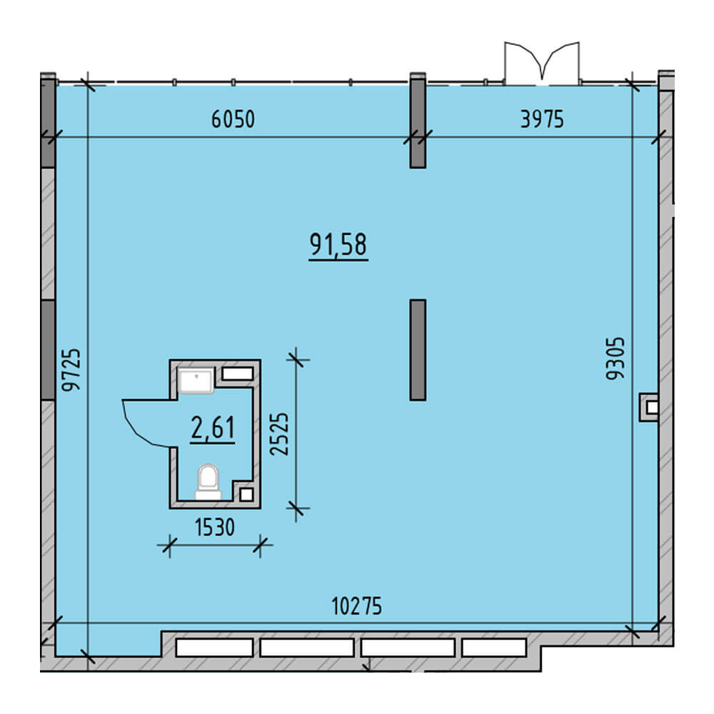 Приміщення вільного призначення 94.19 м² в ЖК Nordica Residence від 53 314 грн/м², Київ