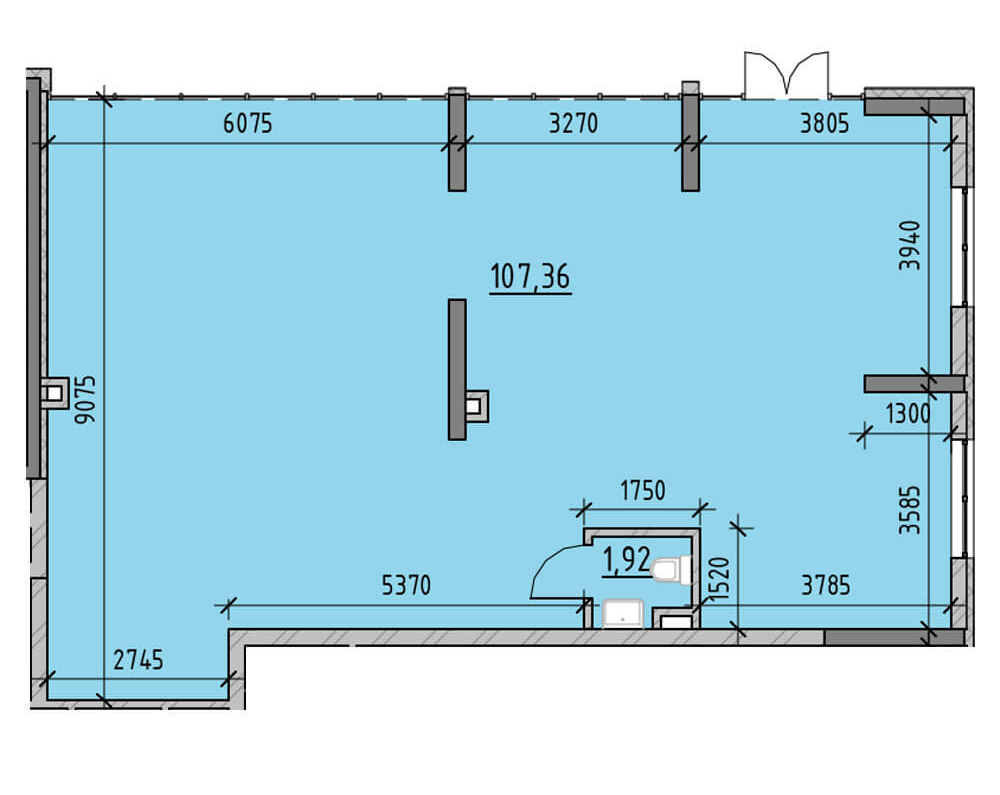 Приміщення вільного призначення 94.19 м² в ЖК Nordica Residence від 53 314 грн/м², Київ