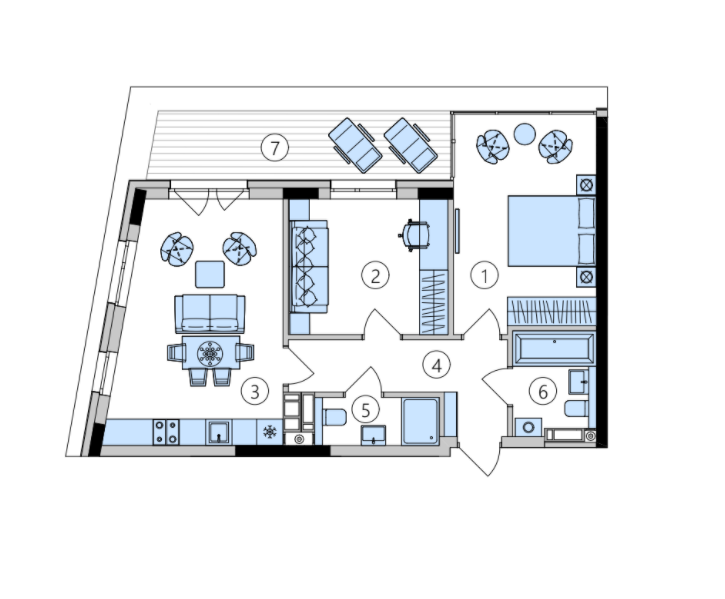 2-комнатная 66.84 м² в ЖК Park Lake City от 34 086 грн/м², с. Подгорцы