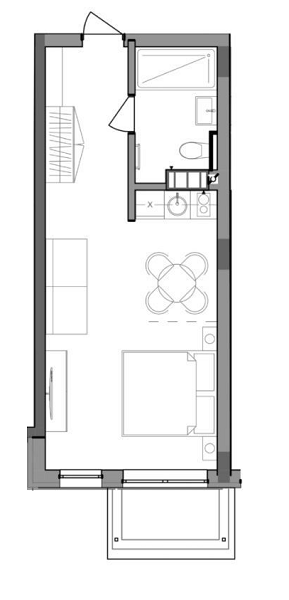 Смарт 30.91 м² в ЖК Apartel Skhidnytsya від 62 950 грн/м², смт Східниця