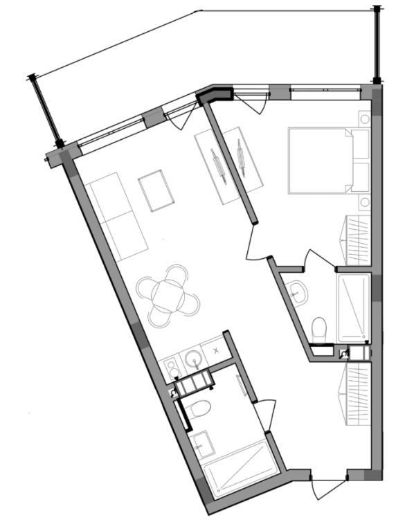 2-кімнатна 54.74 м² в ЖК Apartel Skhidnytsya від 68 600 грн/м², смт Східниця