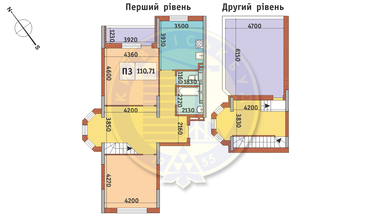 3-комнатная 110.71 м² в ЖК Академ Парк от 28 422 грн/м², Киев