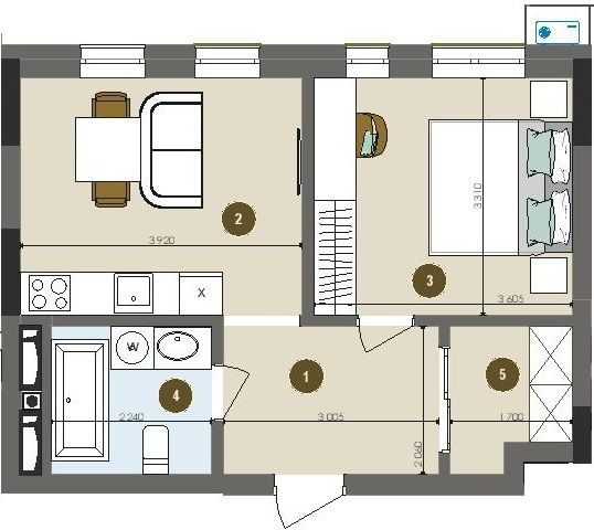 1-кімнатна 38.78 м² в ЖК Chalet від 35 340 грн/м², Київ