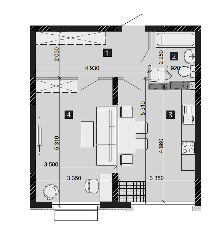 1-кімнатна 48.09 м² в ЖК LIKO-GRAD Perfect Town від 35 000 грн/м², Київ