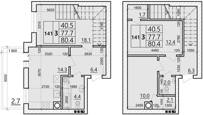 Двухуровневая 80.4 м² в ЖК Святых Ольги и Елизаветы от 20 000 грн/м², г. Винники