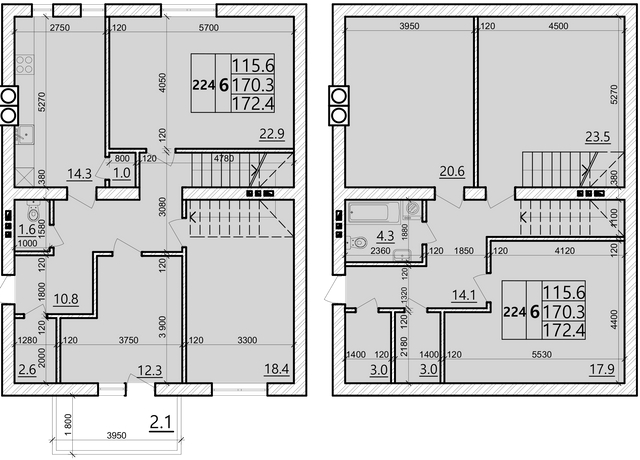 Двухуровневая 172.4 м² в ЖК Святых Ольги и Елизаветы от 20 000 грн/м², г. Винники