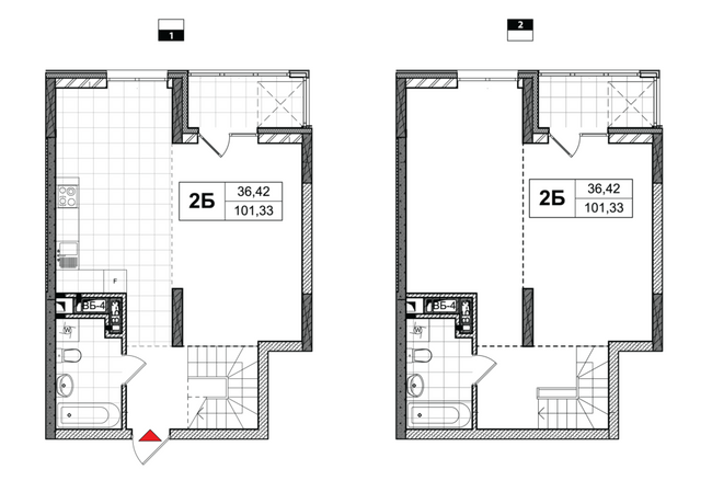 Двухуровневая 100.7 м² в ЖК CITY HUB от 28 350 грн/м², Киев