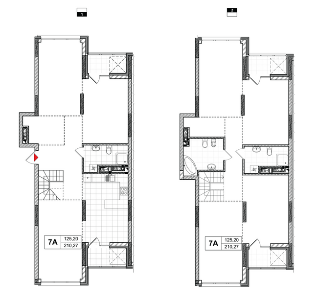 Дворівнева 208.97 м² в ЖК CITY HUB від 37 322 грн/м², Київ