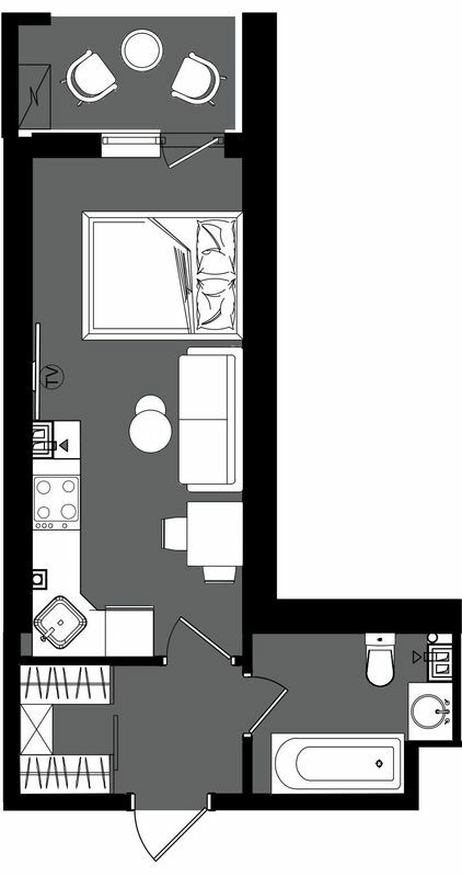 1-комнатная 26.81 м² в ЖК Посейдон от 25 550 грн/м², Одесса