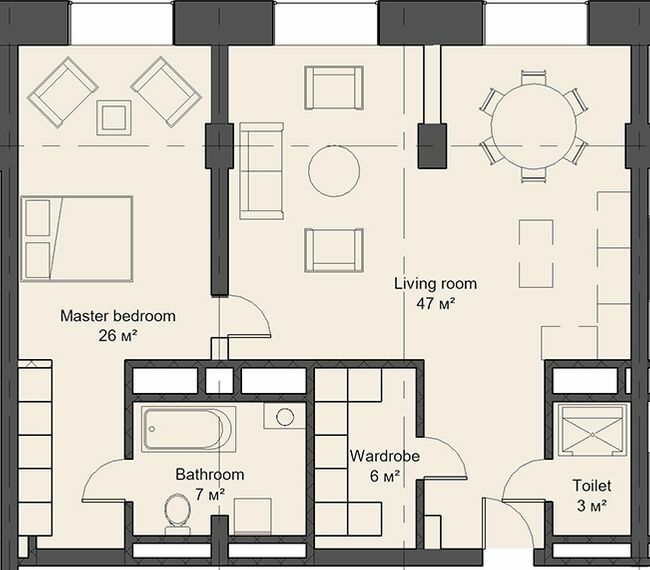 2-кімнатна 89 м² в Апарт-комплекс Kristal Plaza від 48 800 грн/м², Львів