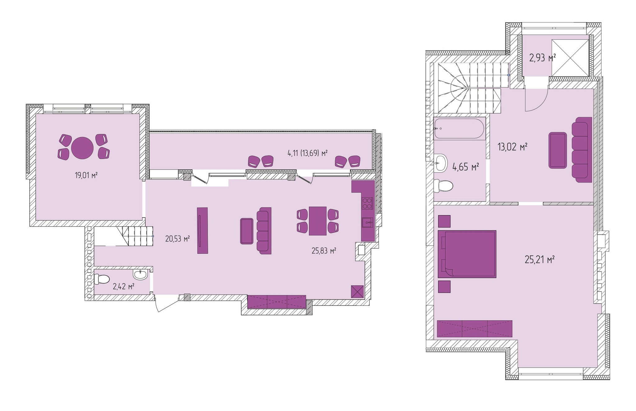 2-комнатная 117.71 м² в ЖК Лавандовый от 25 398 грн/м², г. Бровары