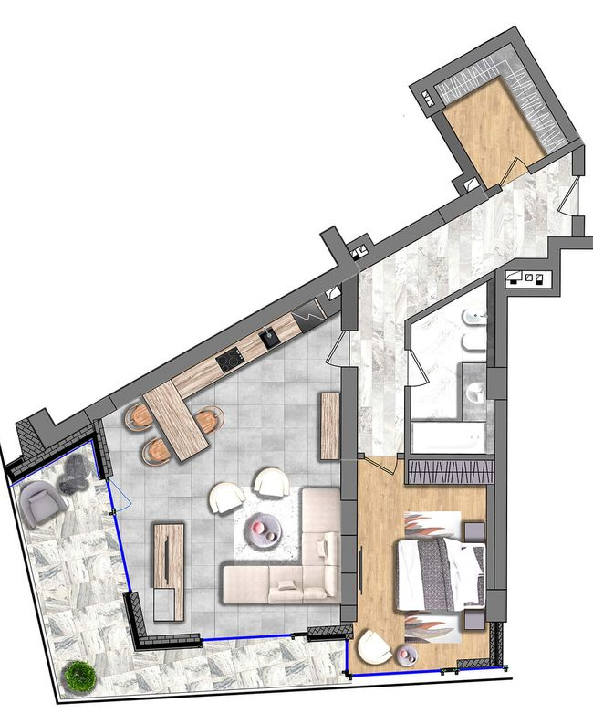 1-комнатная 86 м² в ЖК Aston Hall от 141 950 грн/м², Одесса