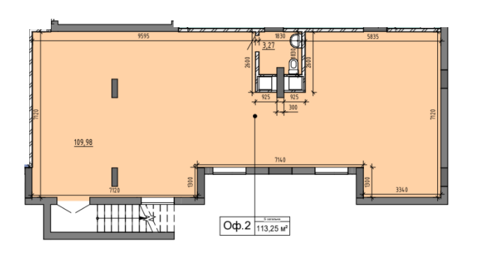 Торговельне приміщення 113.89 м² в ЖК Америка від 24 570 грн/м², Львів