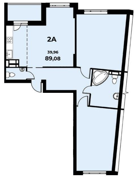 2-комнатная 89.09 м² в ЖК Navigator от 17 500 грн/м², Киев