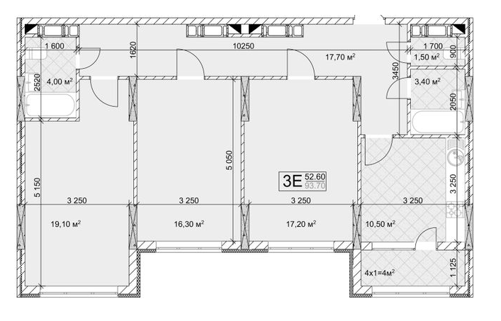 3-кімнатна 93.7 м² в ЖК Квітень від 18 000 грн/м², Київ