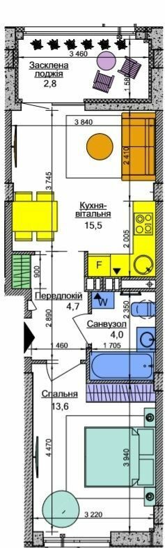 1-кімнатна 40.6 м² в ЖК Respublika від 44 320 грн/м², Київ