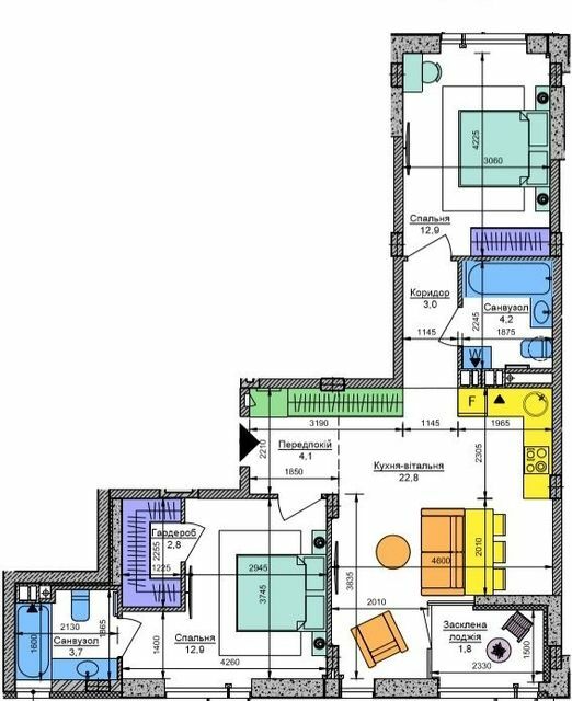 2-комнатная 68.2 м² в ЖК Respublika от 43 000 грн/м², Киев