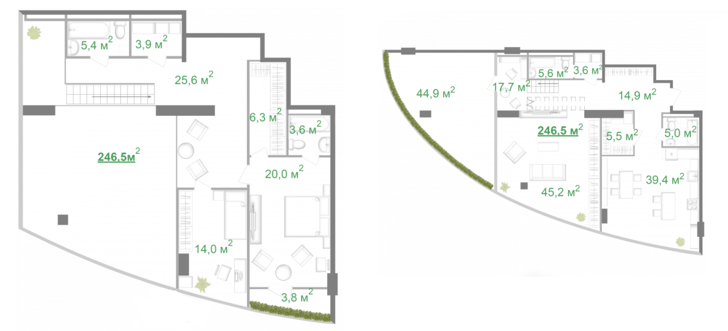 Двухуровневая 246.5 м² в МФК Intergal City от 54 151 грн/м², Киев