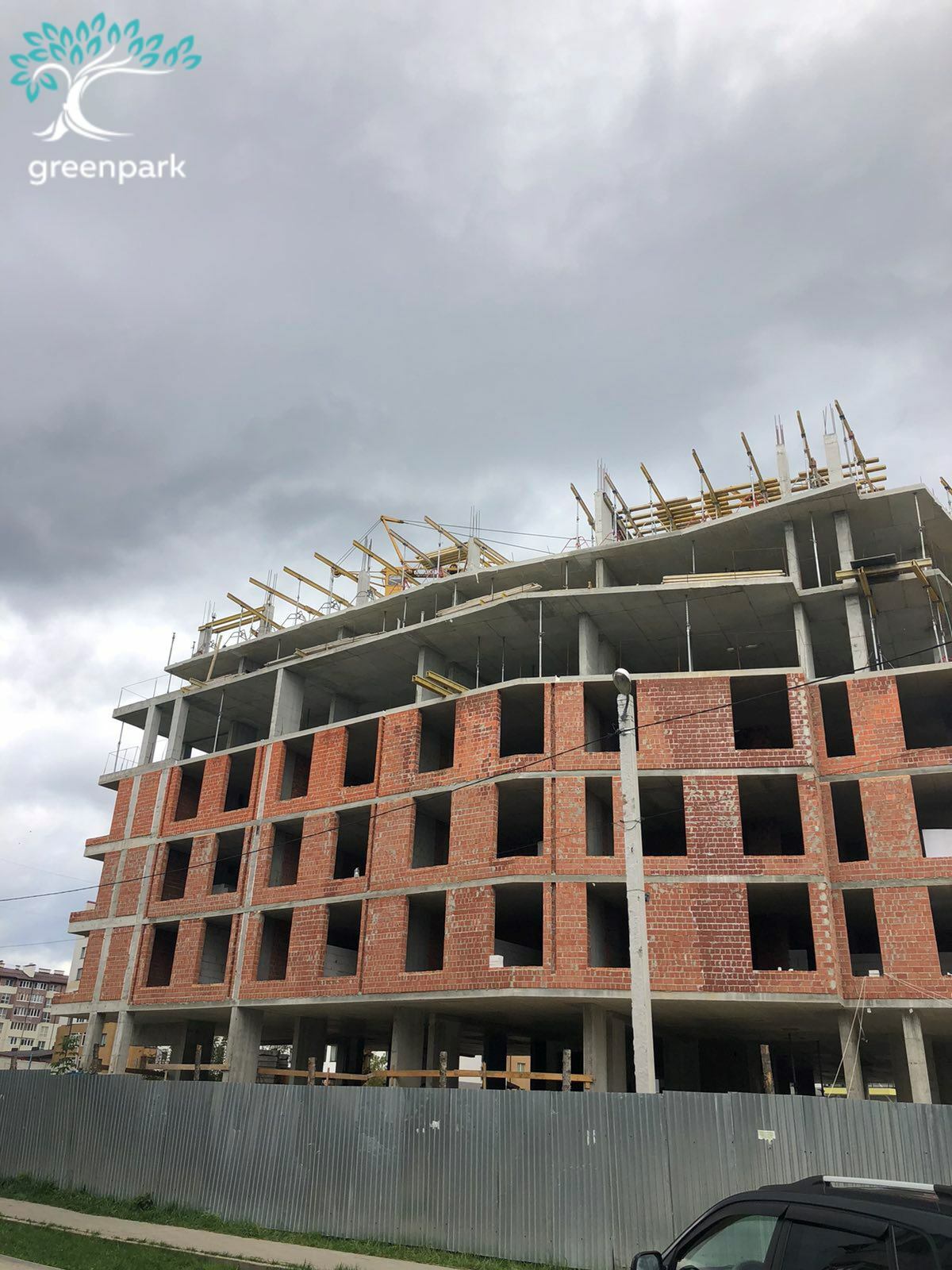 Ход строительства ЖК Green Park, окт, 2020 год