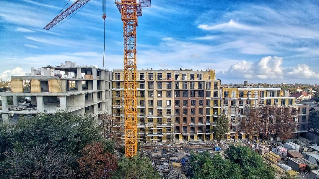 Хід будівництва ЖК Простір на Донського, жовт, 2020 рік