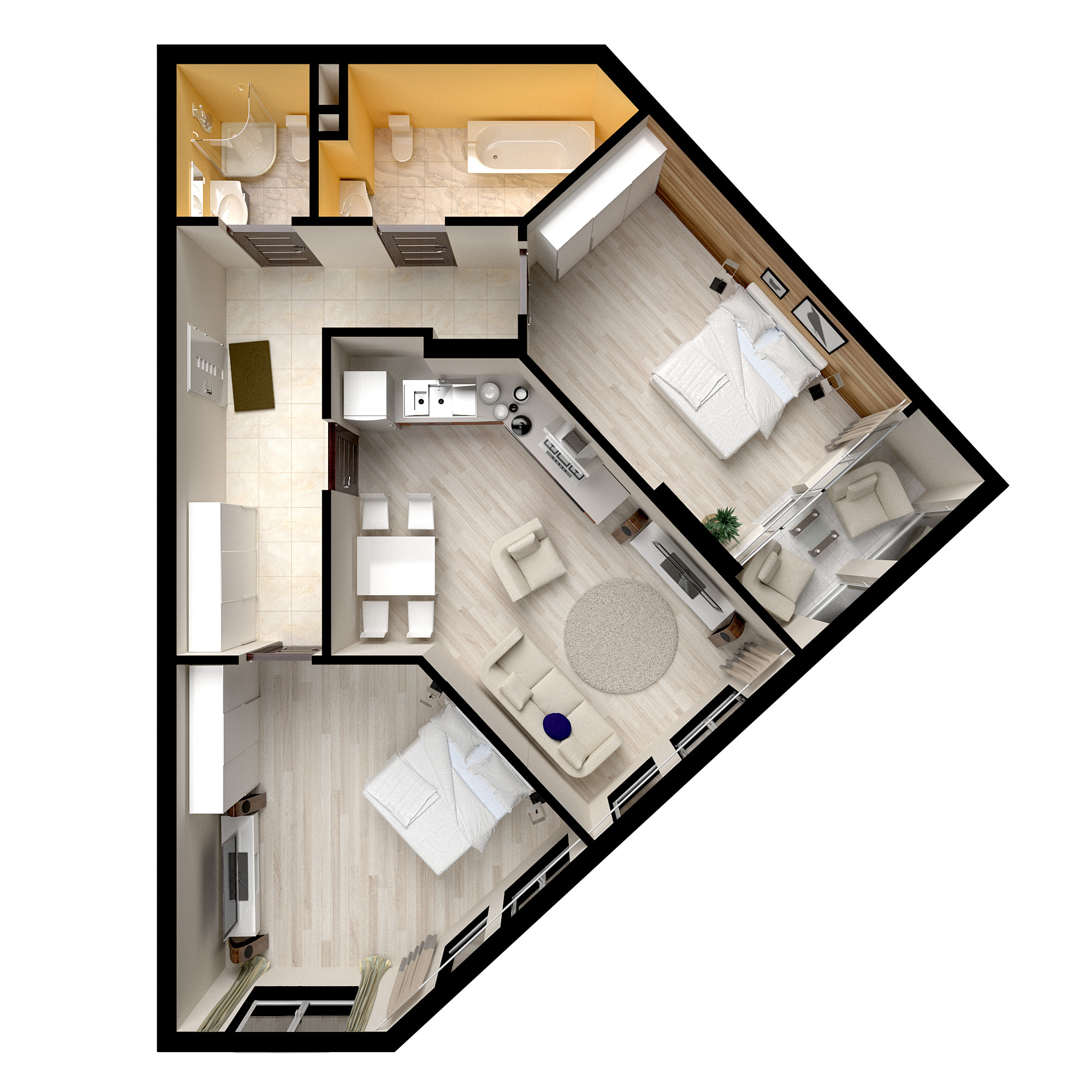 2-комнатная 82.29 м² в ЖК Madison Gardens от 24 978 грн/м², г. Бровары