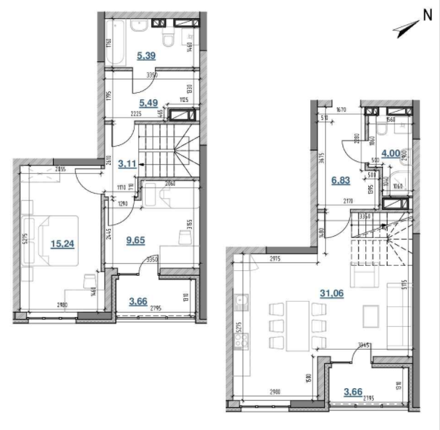 Двухуровневая 88.09 м² в ЖК Берег Днепра от 33 361 грн/м², Киев