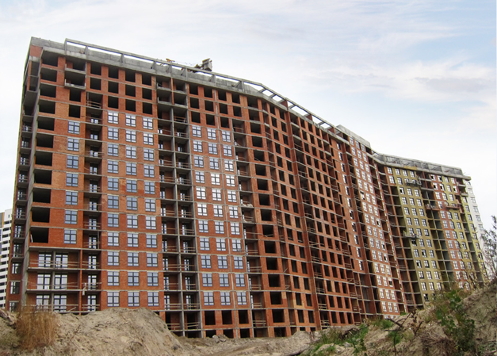Ход строительства ЖК на ул. Евгена Маланюка (Сагайдака), 101, окт, 2020 год