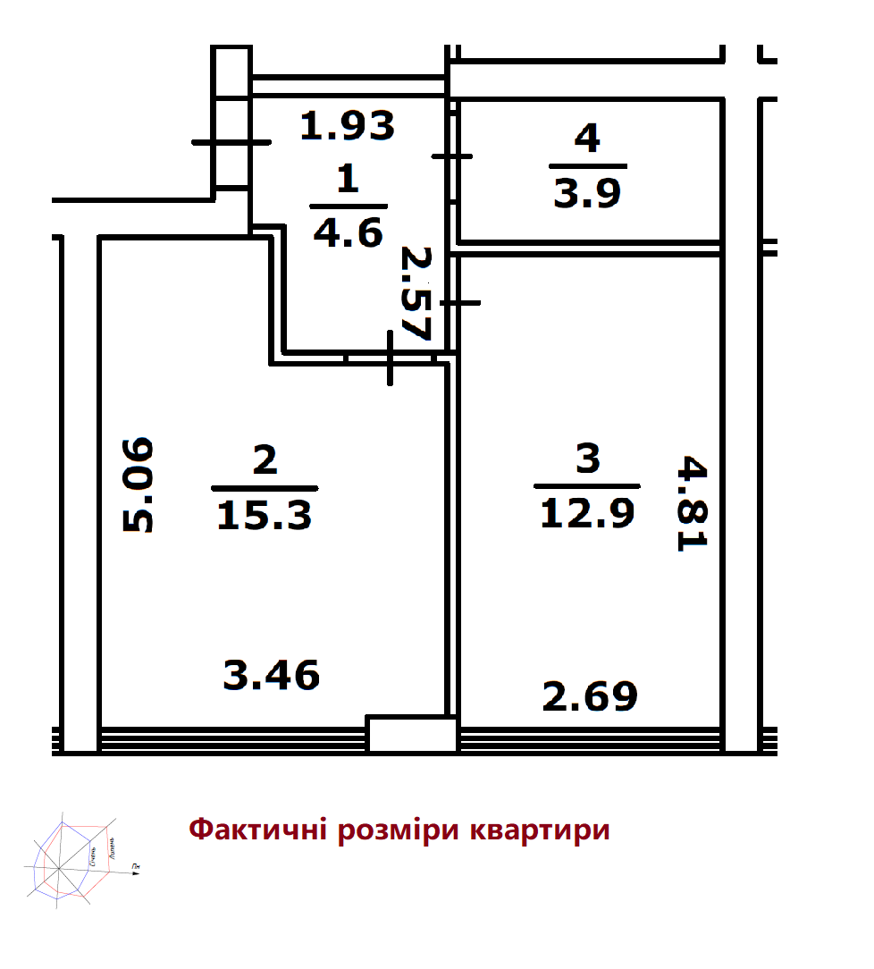 1-комнатная 37 м² в КД Весна на улице Осенней от 28 757 грн/м², Киев