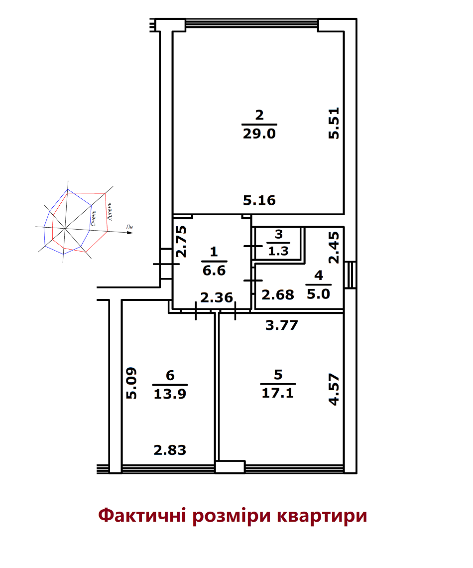 2-комнатная 72.9 м² в КД Весна на улице Осенней от 25 350 грн/м², Киев