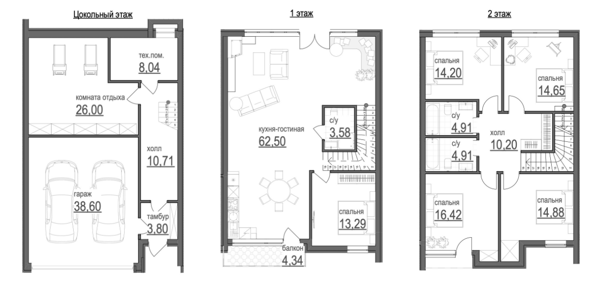 Таунхаус 248 м² в КМ Пуща Residence від 29 355 грн/м², Київ