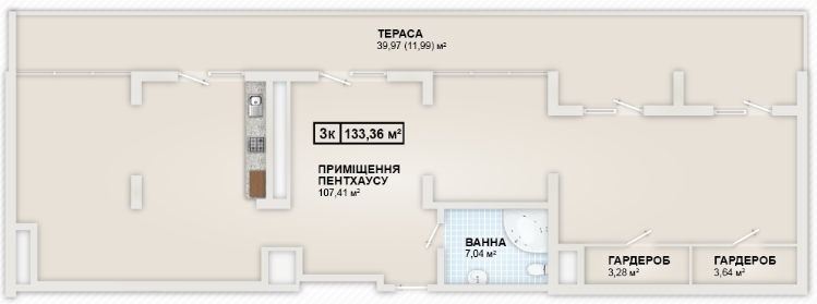 Свободная планировка 133.36 м² в ЖК HydroPark DeLuxe от 25 500 грн/м², Ивано-Франковск