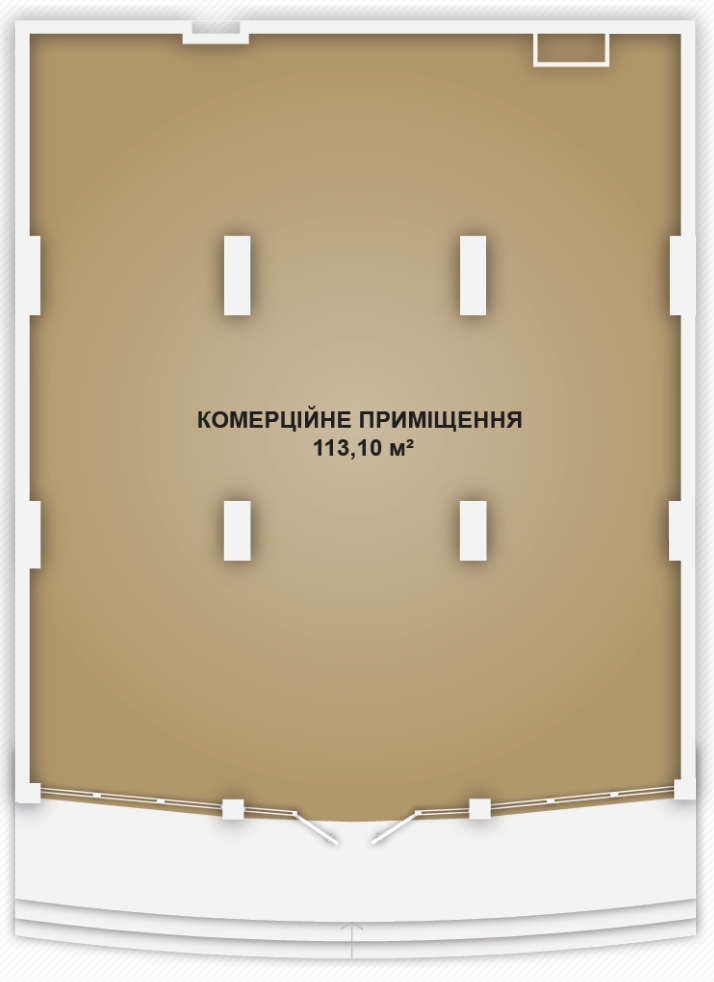 Приміщення вільного призначення 113 м² в ЖК LYSTOPAD від 14 600 грн/м², Івано-Франківськ