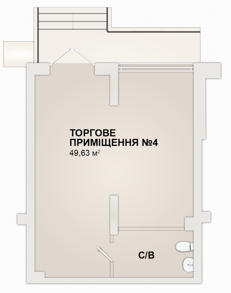 Помещение свободного назначения 49 м² в ЖК Sonata от 12 700 грн/м², Ивано-Франковск