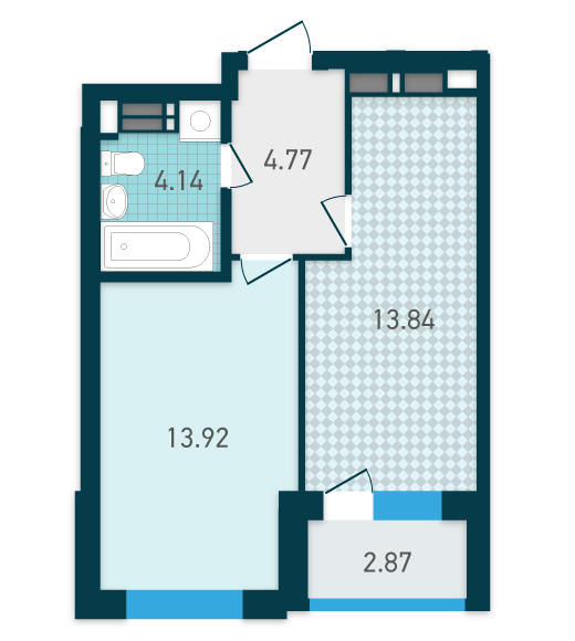 1-комнатная 39.54 м² в ЖК GENESIS от 33 511 грн/м², Киев