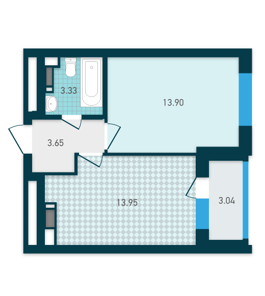 1-кімнатна 37.87 м² в ЖК GENESIS від 22 781 грн/м², Київ