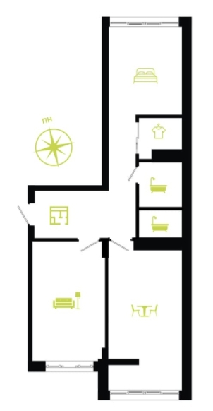 2-комнатная 70 м² в ЖК Паркова алея от 14 000 грн/м², Ивано-Франковск