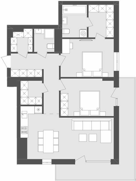 2-комнатная 85.45 м² в ЖК Avalon Flex от 25 000 грн/м², Львов