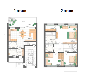 Таунхаус 166.73 м² в Таунхауси Ivory від 353 713 грн/м², Рівне